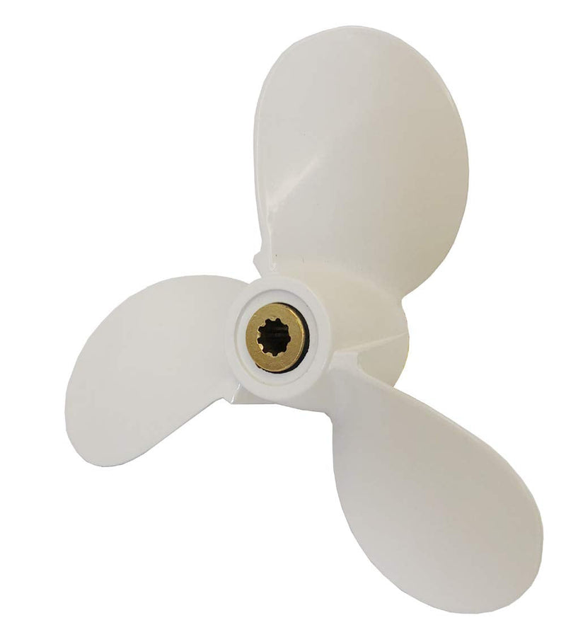 Boat Propeller for Yamaha 4hp 5hp 6hp 4A 4M 5M 5C F4 F6L F6S F5A F6C Yamaha Outboard Propeller 2/4-stroke Engine White 7 1/2" Dia. X 8" Pitch - BeesActive Australia