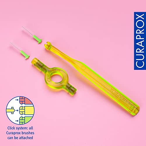 Curaprox Interdental Brushes CPS 011 Prime Refill, Pack of 8, Green, 1.1 mm Diameter, 5 mm Efficiency, Refill Pack, Without Holder