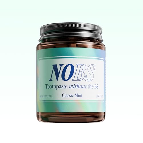 NOBS (No Bad Stuff) Toothpaste Tablets (3 Month) & Expanding Floss - Nano Hydroxyapatite, Fluoride Free, Eco & Travel Friendly - Remineralize with NHA