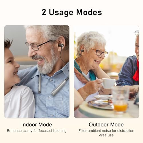 HEARING AlDS for Seniors Adults IPX4 Water Resistance 2 Modes Digital Hearing Amplifier Noise Cancelling with Volume Control Suitable for People with Mild to Moderate Hearing Loss