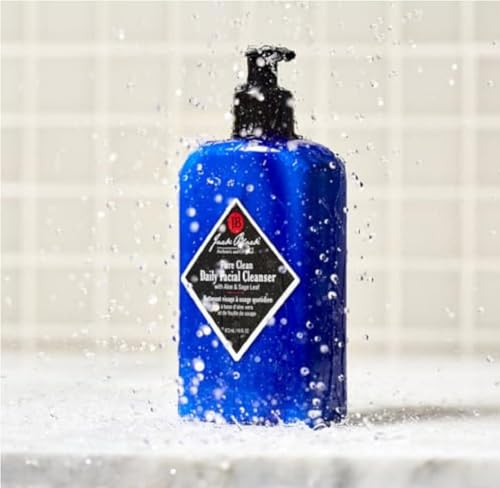 Jack Black Pure Clean Daily Facial Cleanser, Men's Sulfate-Free Face Wash, Hydrating Facial Cleanser & Toner, Removes Dirt & Oil, For All Skin Types 6 Fl Oz (Pack of 1)