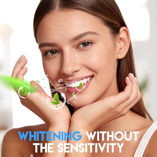 Teeth Whitening Strips for Sensitive Teeth – 28 White Strips for Teeth Whitening with Enamel-Safe, White Teeth Strips to Remove Stains from Coffee, Tea, Smoking & Wine for a Brighter Smile, Mint 28 Count (Pack of 1)