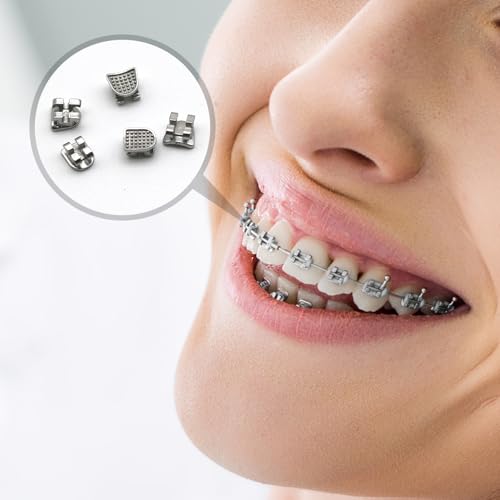 SEAVERRS 200pcs/Pack Mini dental brackets mini roth brackets roth 022 slot bondable,10 pieces per pack 20 pieces per pack. (10 pcs) 10-pcs