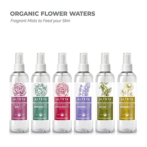 Alteya Organics Rose Water USDA Certified Organic Facial Toner, 8.5 Fl Oz Sprayer 8.5 Fl Oz (Pack of 1)