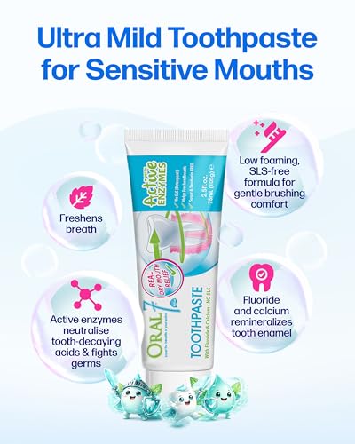 Oral7 Dry Mouth Moisturizing Toothpaste Containing Enzymes, 2.5oz