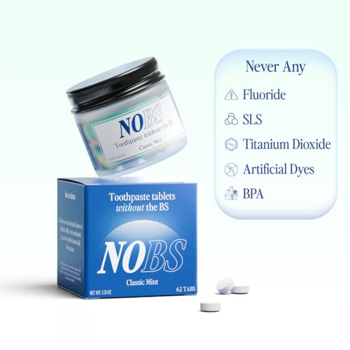 NOBS (No Bad Stuff) Toothpaste Tablets (1 Month) & NOBS Jr Bundle - Nano Hydroxyapatite, Fluoride Free, Eco & Travel Friendly - Remineralize with NHA