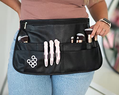 FRAMAR Hipster Salon Hairstylist Waist Belt with Shears Pouch Black