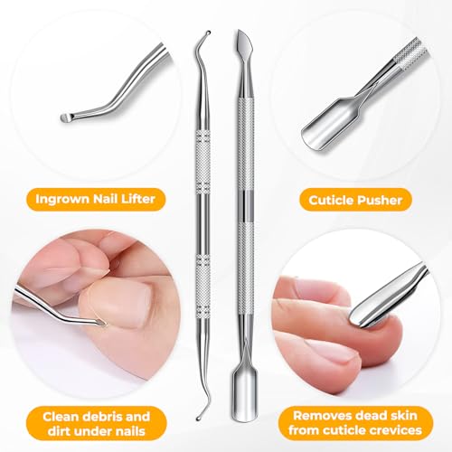 Toenail Clippers for Seniors Thick Ingrown Toenails, Large Angled Nail Clippers for Men with Catcher, Heavy Duty Slanted Fingernail Clipper Long Handle Nail Cutter Gifts for Men Women Adults Black Nail Clippers Set