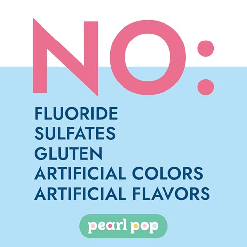 Gummy Toothpaste Pearls for Kids & Adults – Fluoride Free, Soft & Chewy Tooth Paste, Mess-Free Travel Alternative with Nano-Hydroxyapatite (nHAP) & Xylitol, Bubble Gum, 65ct 65 Count (Pack of 1)