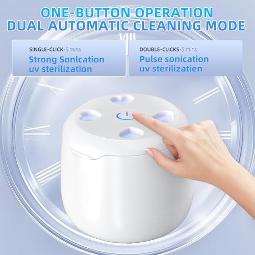 Ultrasonic Retainer Cleaner Machine: Removes 99% Dirt in 15 Mins Milk White