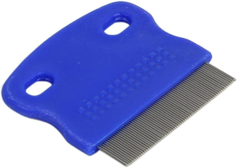 Lice Hair Comb Brushes Fine Egg Dust Nit Free Removal Stainless Steel Hair Accessories（Blue）