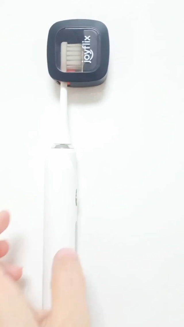 UV-C Toothbrush Sanitizer | Portable & Rechargeable | 99.9% Sanitization with Heating Function | Magnetic Mount, Travel-Friendly & Compact Design (Aqua Blue) Aqua Blue