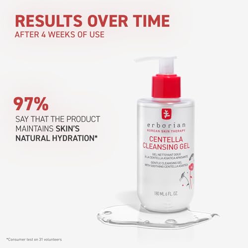 Erborian Cleansing Gel, Centella Asiatica Face Wash, Korean Skincare