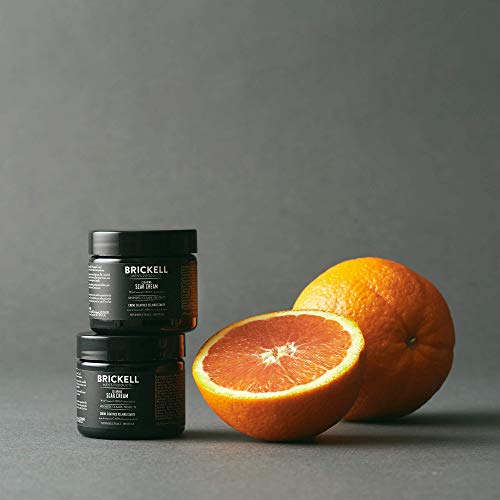 Brickell Men's Clearing Scar Cream for Men, Scar Clearing Cream to Reduce the Appearance of Scars and Even Skin Pigmentation, With Aloe, Vitamin C, and Vitamin E, 2 Ounces, Scented