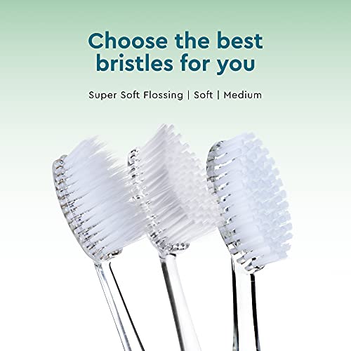 RADIUS Replacement Toothbrush Heads, Soft Bristles, 2-Count, Improve Gum Health & Reduce Gum Issues, Pack of 3 1 Count (Pack of 3)