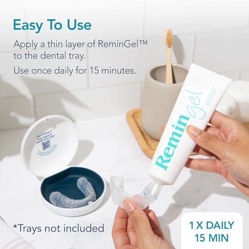 ReminGel Hydroxyapatite Tooth Remineralization Gel - Strengthen Enamel, Repair Teeth & Reduce Sensitivity - Fluoride-Free Remineralizing Treatment for Tooth Decay Prevention