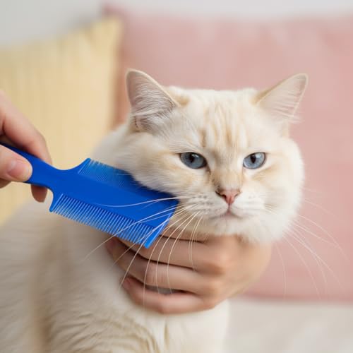 Ymapinc 6Pcs Lice Brush Comb with Long Handle, Pets Dog color mix-a