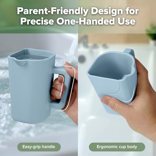haakaa 360° Baby Toothbrush - Blue Gentle Pour Bath Rinse Cup - Sea Breeze