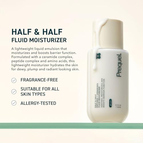 Prequel Skin Hydrating Moisturizer Face Cream, Ceramide Peptide Lotion 5.7 Fl Oz (Pack of 1)