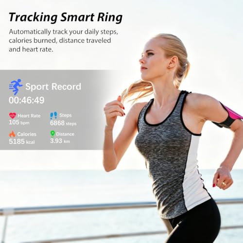 Smart Ring for Women, Health Ring, No Subscription Fee Gold 9#