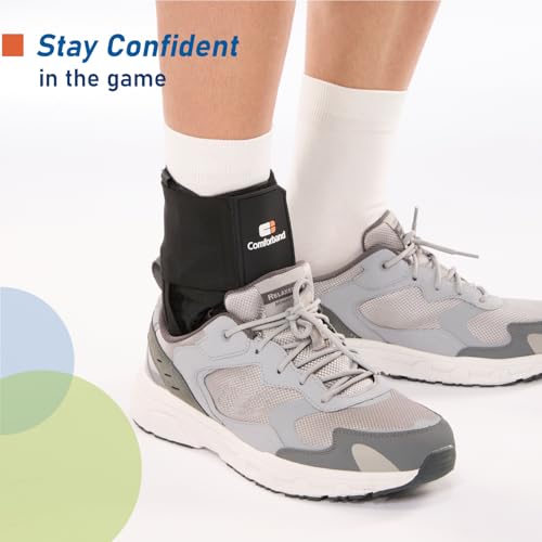 Comforband Lace-Up Ankle Brace for Sprained Ankle, Adjustable Stabilizer for Injury Recovery, Tendonitis, and Arthritis, Support for Basketball, Volleyball, Running, Soccer, Men and Women (Small) Small