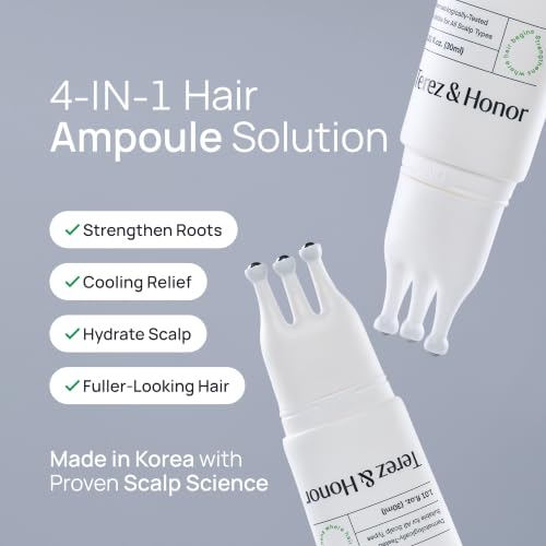 Scalp Serum Strengthening Hair Ampoule - Korean Cooling Hair Growth Serum