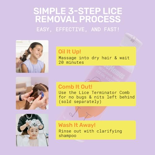Oil Treatment, Dimethicone Lice Formula, Fast Lice Removal Kids