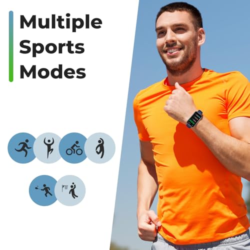 Fitness Tracker Smart Watch, 1.47" Full Touch Health Tracker with 24/7 Heart Rate & Blood Oxygen Monitor, Sleep Tracker, 3ATM Waterproof Step Tracker Activity Tracker for Women Men, Midnight Blue