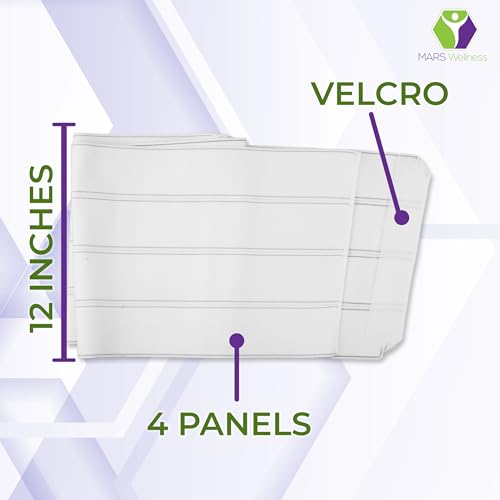 Plus Size Bariatric Abdominal Binder Post Surgery - Belly Binder - 12" 2X-Large (Pack of 1) 4 Panel (12")
