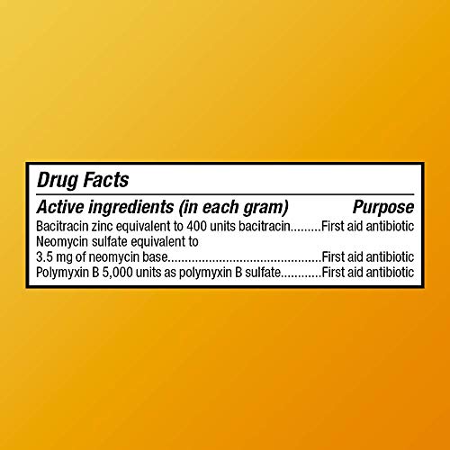 Amazon Basic Care First Aid Triple Antibiotic Ointment, Treats Minor Cuts, Scrapes and Burns, 2 Ounces
