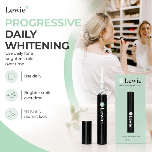 Lewie Teeth Whitening Pen - Enamel-Safe Whitening Gel Wand Whitening Pen 1 Pack