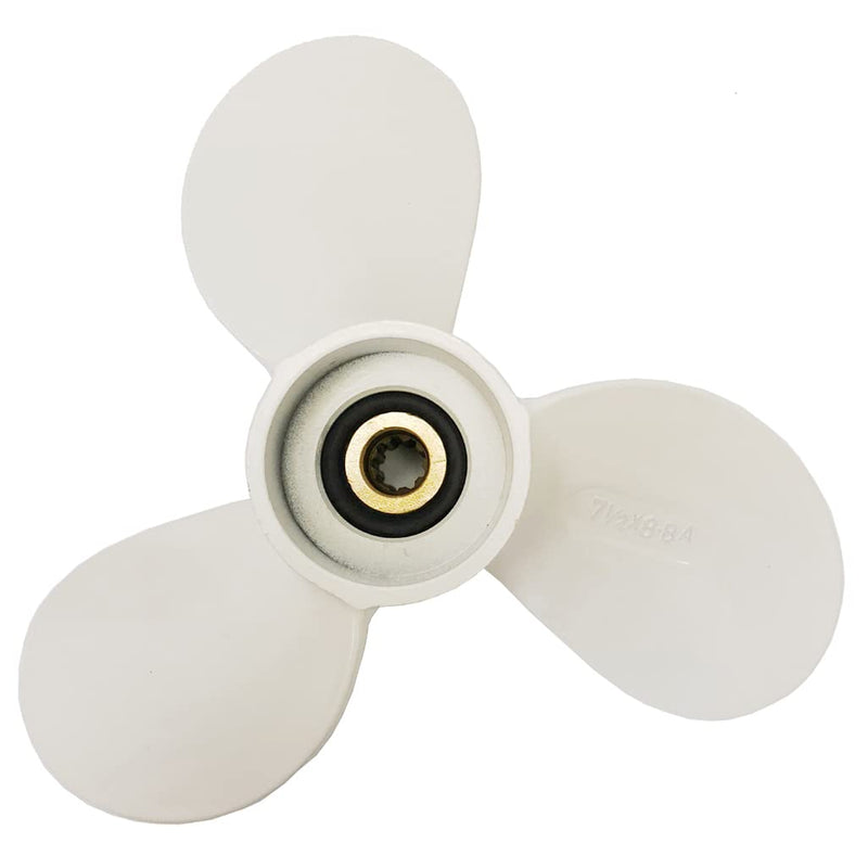 Yamaha Propeller for 4hp 5hp 6hp 4A 4M 5M 5C F4 F6L F6S F5A F6C 9 Spline Tooth/Boat Outboard Propeller 7 1/2x8-BA for Yamaha Engine Motor 6E0-45941-01-EL
