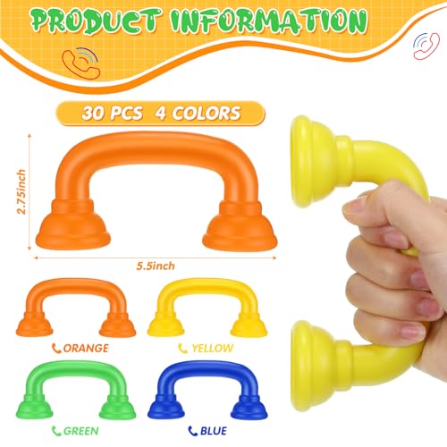 30pcs Classroom Pronunciation Training Phone, Bright Colors