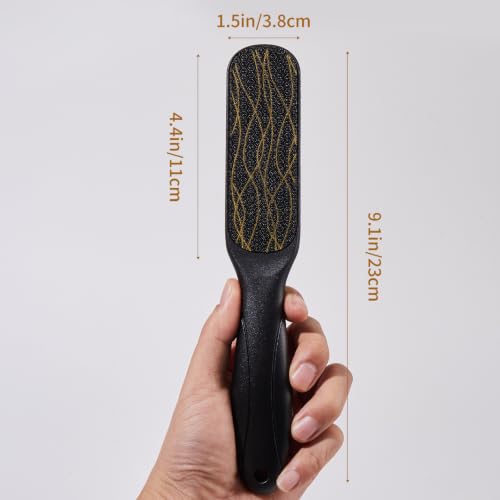 Nano Glass Foot File, Double-Sided Foot Callus Remover for Cracked Heels Black