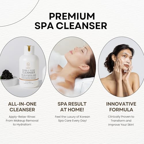 MPC Bubble Pore Cleanser, Korean Face Wash, Gentle Deep Pore Facial Cleanser with Caviar, Blackhead Makeup Remover, Pore Minimizer, Hydrating, Exfoliator, Oily, Dry Skin 5.07 fl oz 5.07 Fl Oz (Pack of 1)
