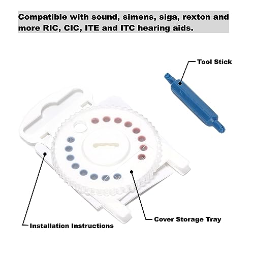 16Pcs Hearing Aids HF3 Wax Guard Wheel Compatible with Siemens,Signia