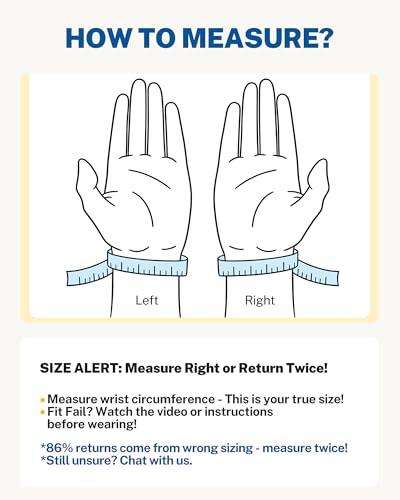 Wrist Brace with Soft-Touch Fabric, Breathable Compression Support Blue L/XL