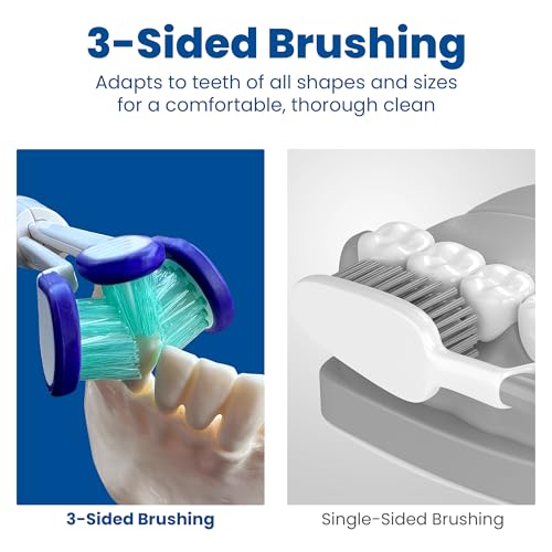 Philips Sonicare Compatible Replacement Toothbrush Heads, 3 Pack Soft Bristles