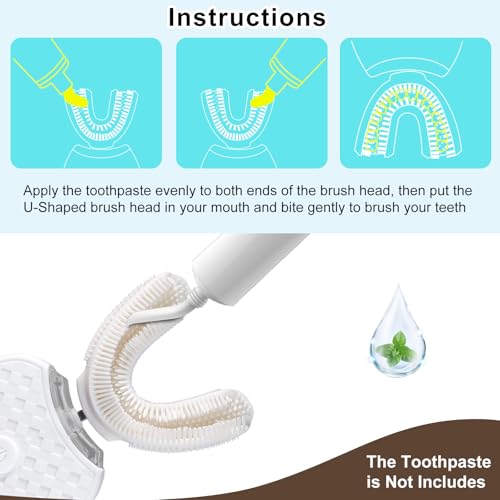 U-Shaped Ultrasonic Electric Toothbrush for Adults Full Mouth Clean