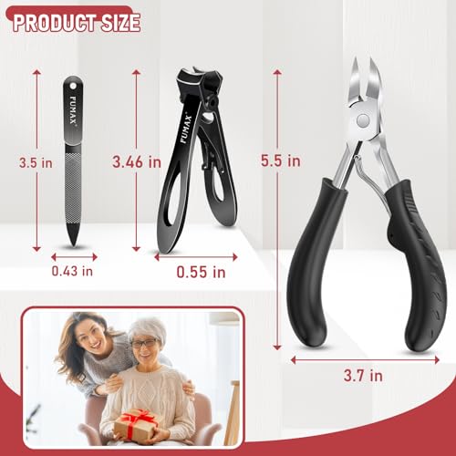 Toenail Clippers for Thick Toenails with Wide Jaw Opening