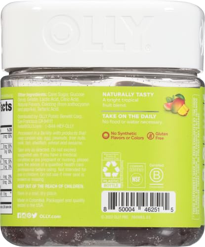 OLLY Multi + Probiotic Adult Multivitamin Gummy, 1 Billion CFUs, Digestive and Immune Support Chewable Supplement, Tropical Twist, 35 Day Supply - 70 Count (Pack of 2) 1 Count (Pack of 140)