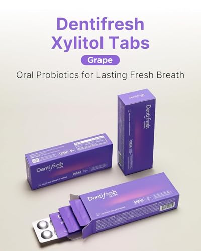 K-Nutra Dentifresh Oral Probiotic Tablets, Mint & Grape 2-Pack, 60 Tabs