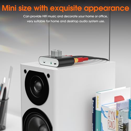 Nobsound Mini Bluetooth 5.0 Power Amplifier, Stereo Hi-Fi Digital Amp 2.0 Channel 50W×2 with AUX/USB/Bluetooth Input, Wireless Audio Receiver, PC Sound Card with Power Supply (Black)