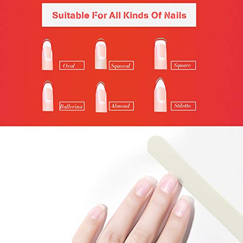 80/100 Grit White Disposable Nail Files & Disposable Foot Scrubber Sponge Pads Pumice Stone Pedicure Tools Bundle