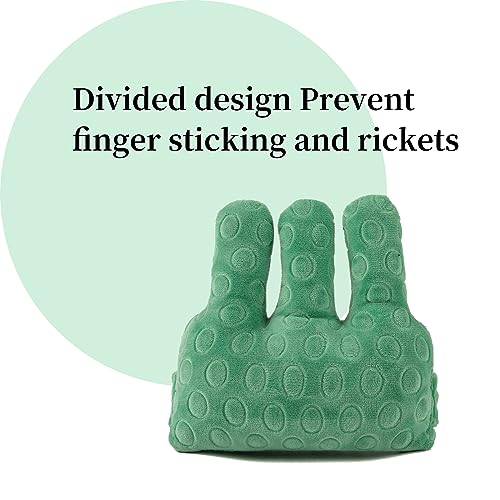 Adjustable Removable Finger Separator Protector Hand Contracture Cushion Padding Pillow Prevention Aid Training Tool With Fingers Hands Splints (Green) Green