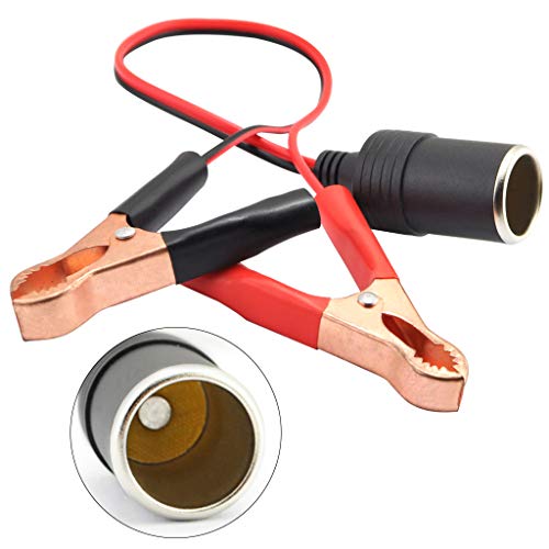 3M/10ft OBD II Vehicle ECU Emergency Power Supply Cable Memory Saver with Alligator Clip-On 12V Car Battery Cigarette Lighter Power Socket Extension Cable