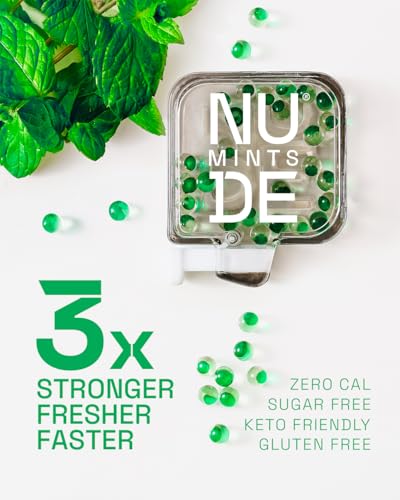 NUDE MINTS | Dual Action Liquid Capsules | Mouth Watering Mint - Lasts 3X Longer - 3X Stronger - Extreme Bad Breath Treatment For Adults - Sugar Free, 0 Calorie - Variety - 5 Pack - 150 Capsules 30 Count (Pack of 5) Variety Pack