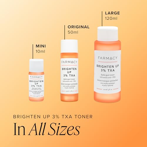 Farmacy 3% TXA Brightening Toner for Face - Dark Spot Corrector with Azelaic Acid, Tranexamic Acid + 5% PHA - Helps Even Texture + Tone, Fade Dark Spots + Exfoliate - Glow-Enhancing Skin Care (50ml) 1.7 Fl Oz (Pack of 1)