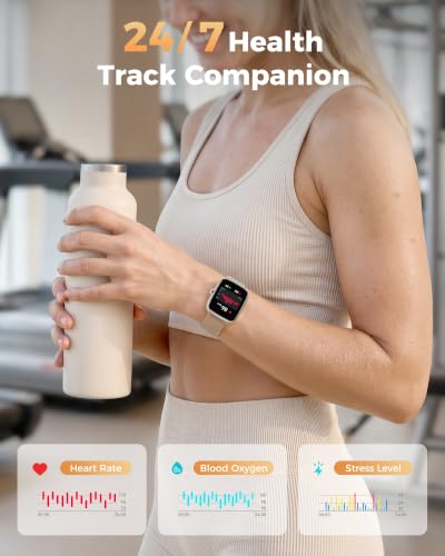 Smart Watches for Women Android/iPhone, Fitness Trackers with Answer/Call Gold