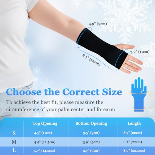 Hand Socks for Splint Under Brace, Wrist Brace Liner, Arm Sleeves Under Cast Wrap for Women & Men,Skin Friendly Protective Cover —— Easy to Wipe, Cool Double-Layer Fabric｜1 Pc (Medium) Medium